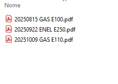 Esempio di cartelle ordinate